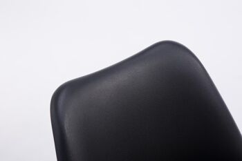 Pratovecchio Chaise de salle à manger Cuir artificiel Noir 6x56cm 4