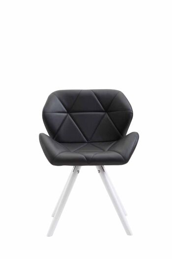 Bosco-Belloro Chaise de salle à manger Cuir artificiel Noir 6x52cm 1