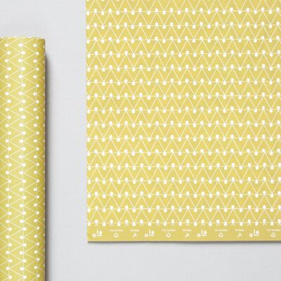 Patterned Papers - Dash print in Leaf Green