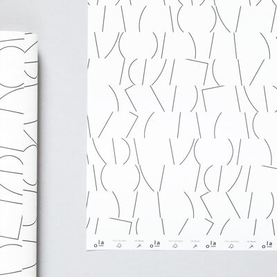 Patterned Papers - Sol print in Black & White