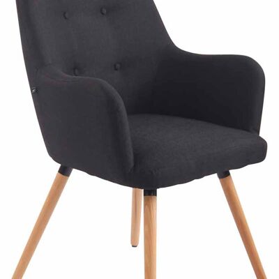 Montecalvello Fauteuil Stof Zwart 9x63cm