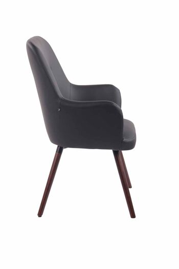 Montefiascone Fauteuil Simili Cuir Noir 9x63cm 2