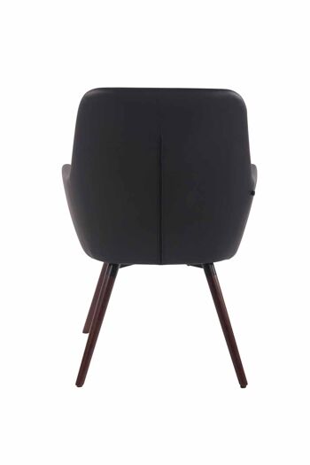 Montefiascone Fauteuil Simili Cuir Noir 9x63cm 4