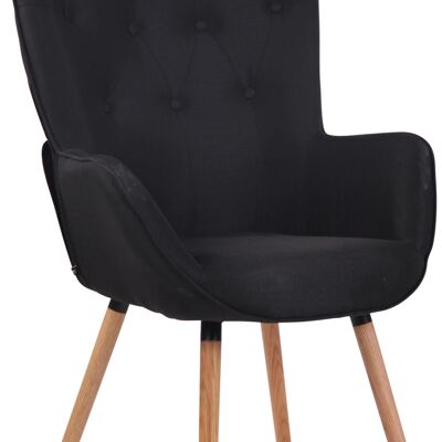 Montevirginio Fauteuil Stof Zwart 10x73cm