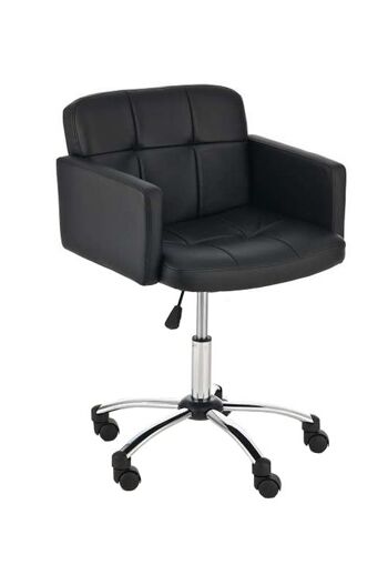 PalaPellicone Fauteuil Simili Cuir Noir 11x52cm 1