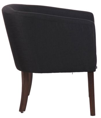 Fauteuil Passopisciaro Tissu Noir 10x70cm 2