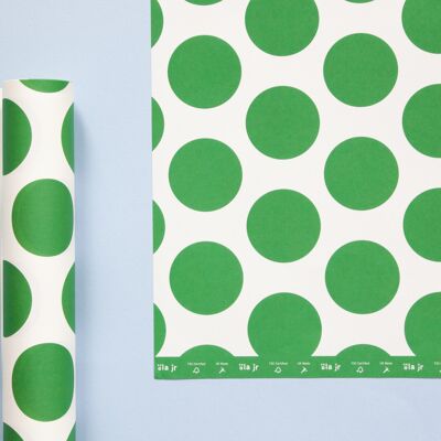 ola jr Patterned Papers - Circle print in Green