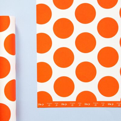 ola jr Patterned Papers - Circle print in Red