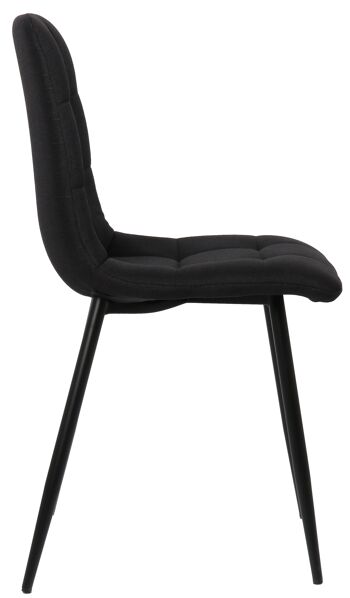 Montecassiano Set de 2 Chaises de Salle à Manger Noir 5x52cm 3