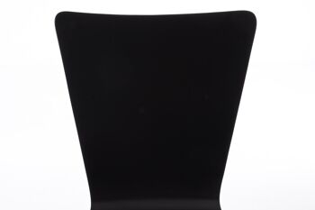 Mezzolombardo Lot de 4 Chaises Visiteur Bois Noir 16x50cm 3