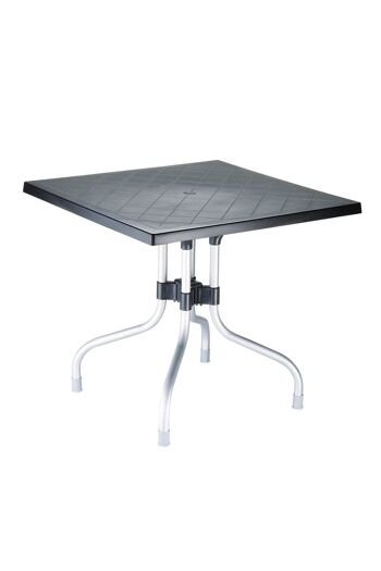 Joppolo-Siroto Table de jardin Noir 8x80cm 1