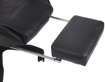 Monterocchetta Chaise de Bureau Similicuir Noir 21x49cm 8