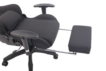 Chaise de bureau Monterusciello Tissu Noir 21x49cm 8