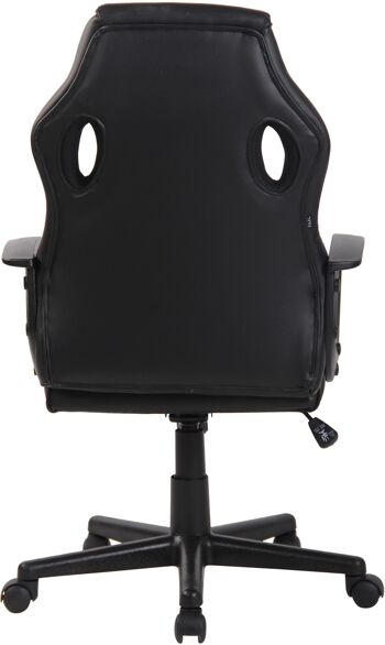 Chaise de bureau Pescorocchiono Tissu Noir 12x60cm 3