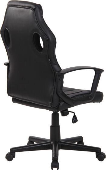 Chaise de bureau Pescorocchiono Tissu Noir 12x60cm 4