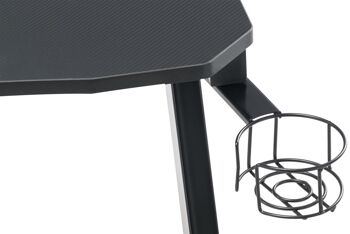 Rossovermiglio Table de jeu Noir 17x60cm 5