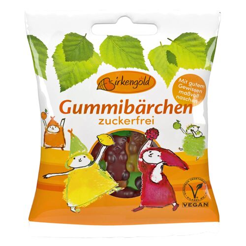 Birkengold Gummibärchen zuckerfrei 50 g