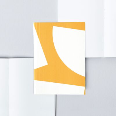 Limited Edition | A6 Layflat Weekly Pocket Planner - Blocks print in Mustard