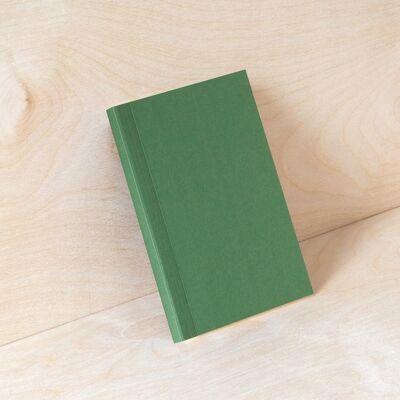 Ltd Ed Patterned Endpapers | A6 Layflat Weekly Pocket Planner - Forest Green & Otti Rust