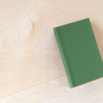 Ltd Ed Patterned Endpapers | A6 Layflat Weekly Pocket Planner - Forest Green & Otti Rust