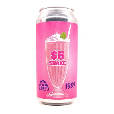5 dollars Shake 44cl - Collab' La Muette X 1989 - Milkshake IPA - 7%alc.vol