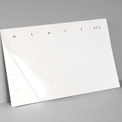 Desktop Pad - Weekly Planner