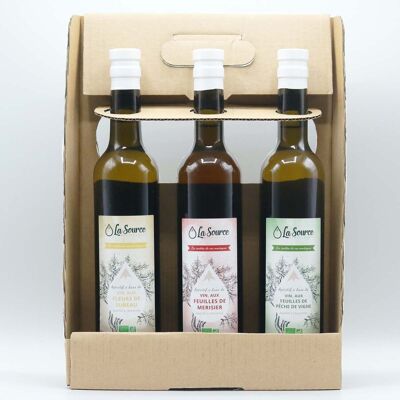 Entdeckungsbox
 3x50cl - 18°
Pfirsich - Kirsche - Holunder