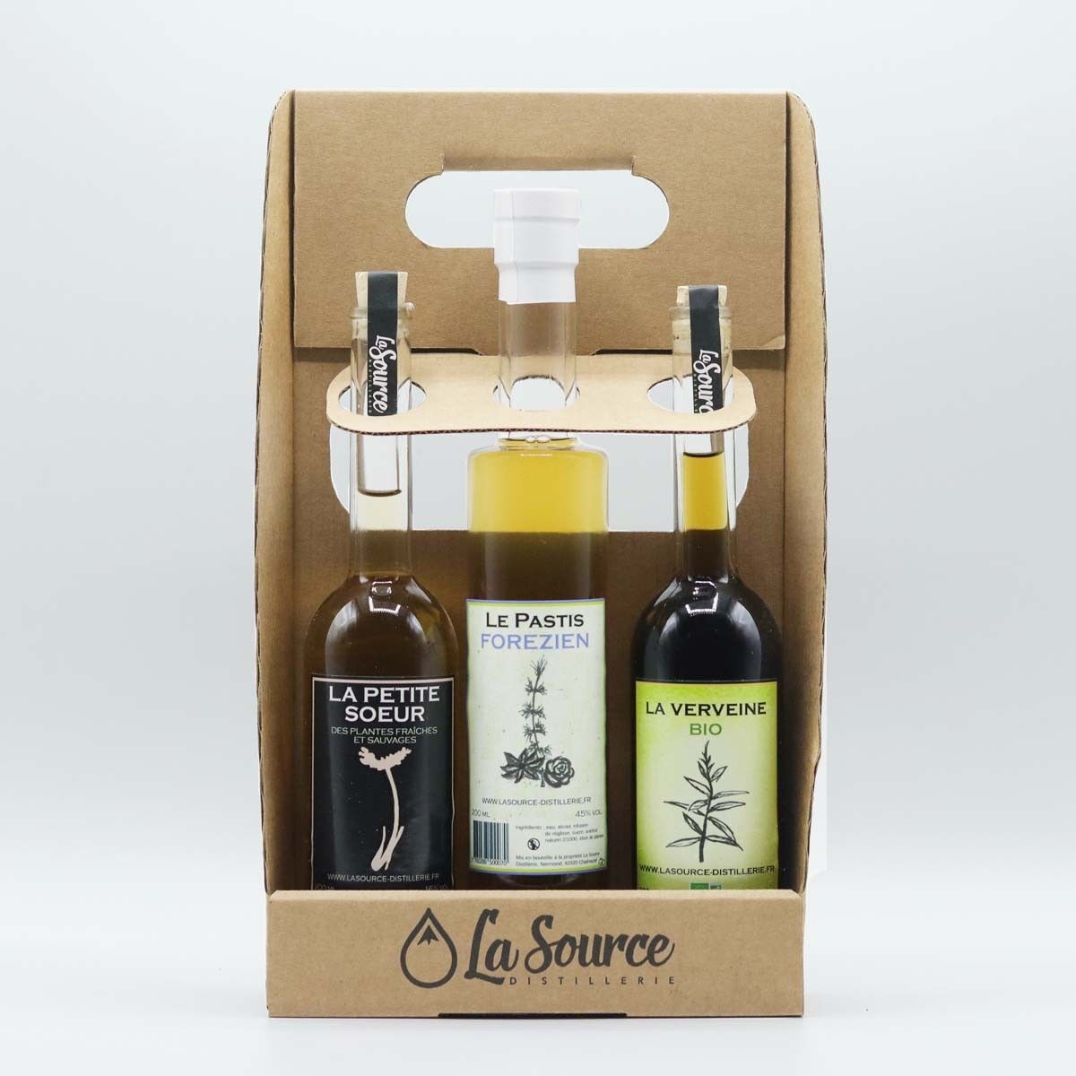 Discovery Box Aperitivo a base di vino: La Petite Sœur - Pastis Forezien - Liquore alla Verbena Verde Biologico3x20cl
