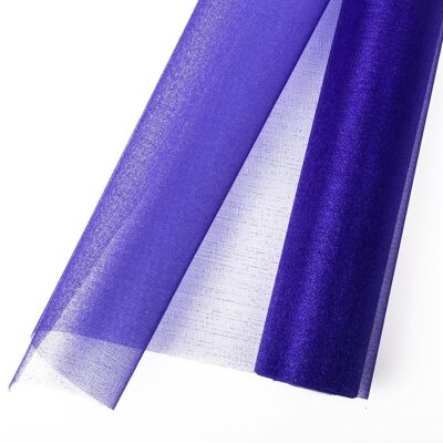 Snow organza 23.5cm x 10m - Royal blue