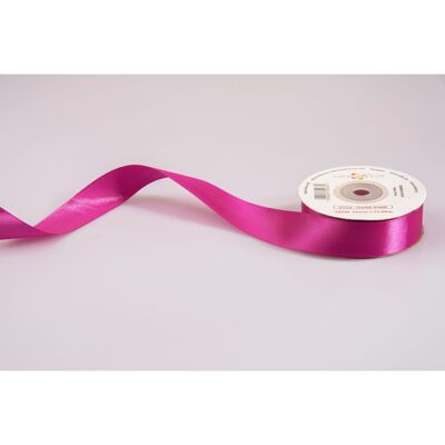 Satin ribbon 25mm x 22.86m - Dark pink