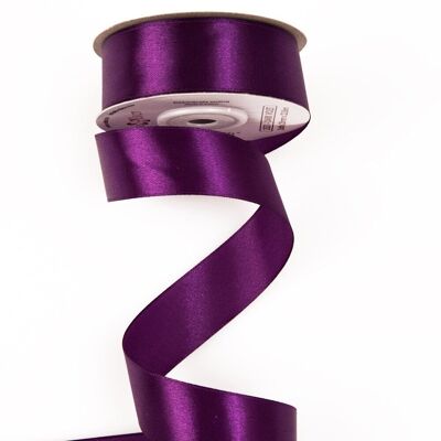 Satinband 25mm x 22,86m - Dunkelviolett