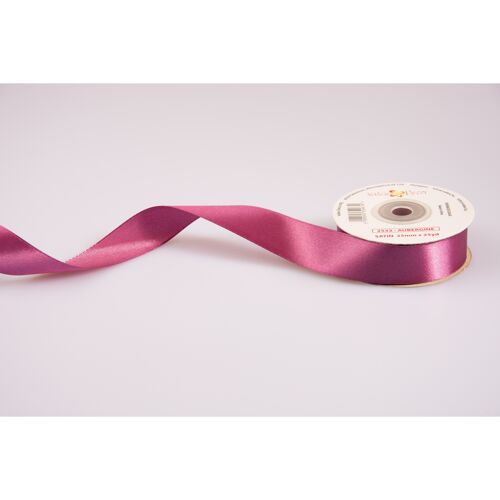 Satin ribbon 25mm x 22.86m - Aubergine
