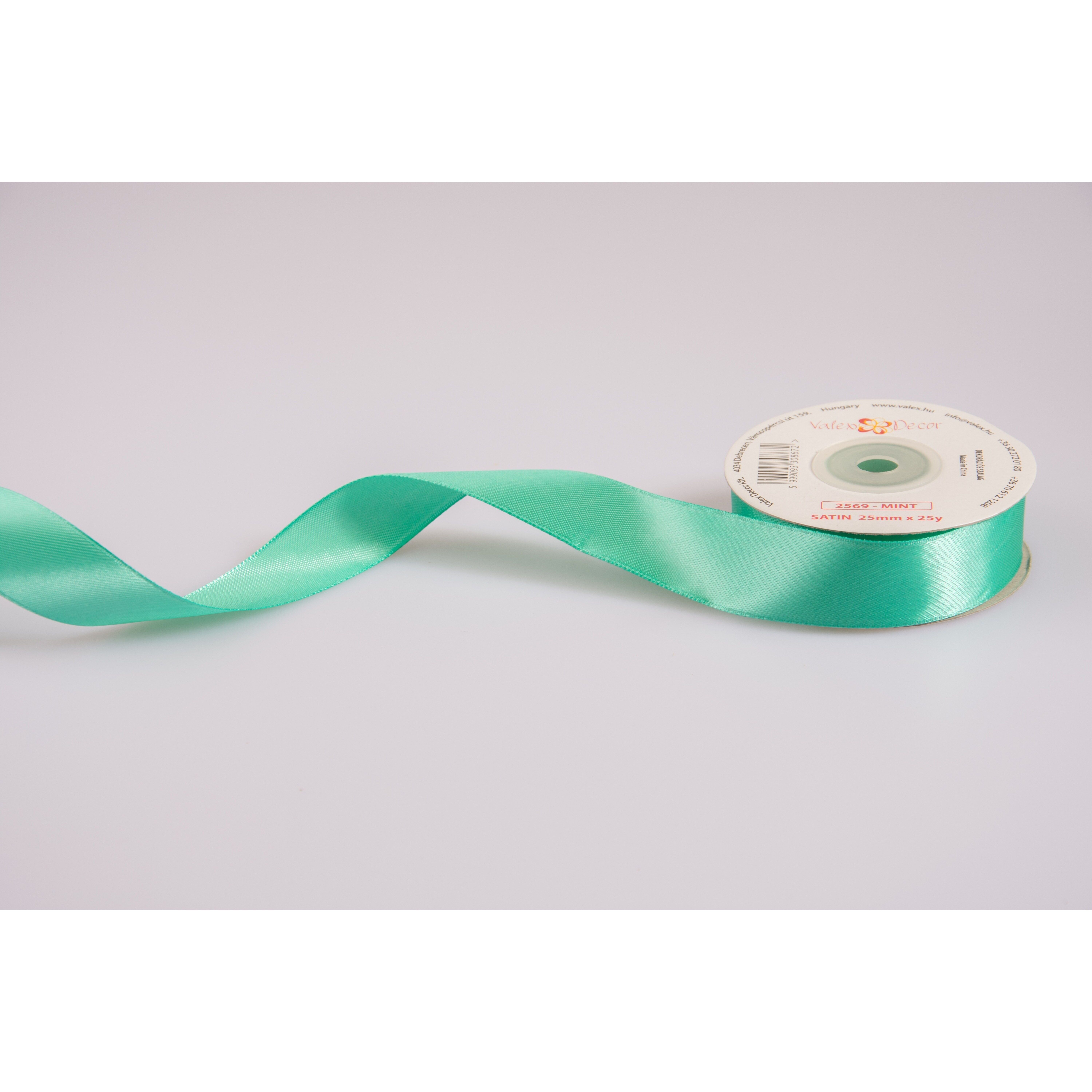Satinband 25mm x 22,86m - Mint