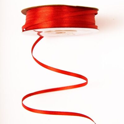 Ruban Satin 3mm x 91.44m - Rouge