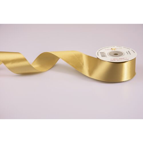 Satin ribbon 38mm x 22.86m - Gold