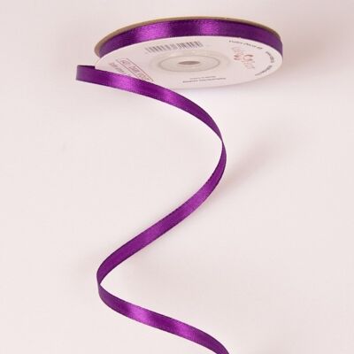 Satin ribbon 6mm x 22.86m - Dark violet