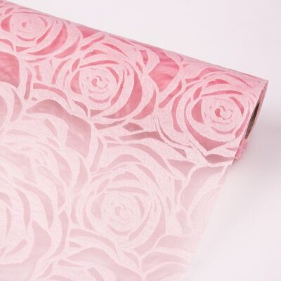 Rosiger 3D-Vliesstoff 50 cm x 4,5 m - Rosa