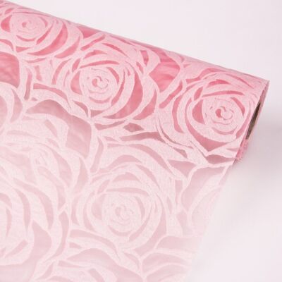 Rosy 3D non-woven 50cm x 4.5m - Pink