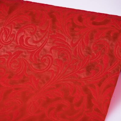 Remolino 3D estampado no tejido 50cm x 4.5m - Rojo
