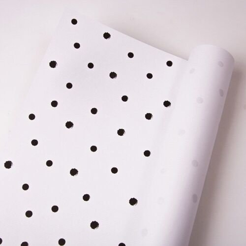 White kraft paper 59 x 42 cm - Black small dots (20pcs.)