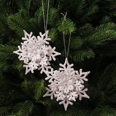 2pcs. 3D snowflake decor, 21 x 11.5cm
