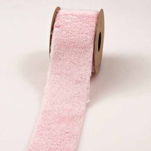 Fur ribbon 63mm x 2.7m - Pink