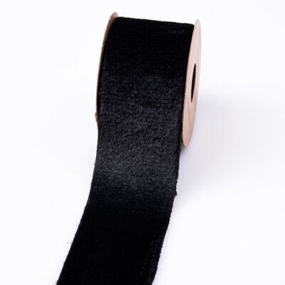 Pelzband 63 mm x 2,7 m - Schwarz