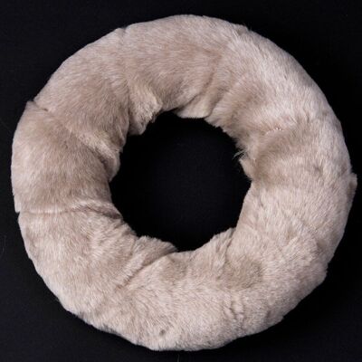 Fur wreath base 20cm - Medium haired, tejeskávé