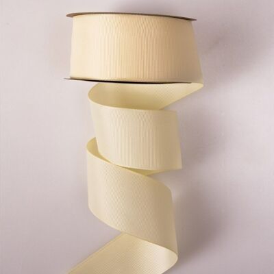 Cinta de grosgrain 38 mm x 20 m - Crema