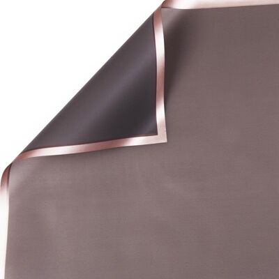 Rose gold framed foil sheet 58 x 58cm, 20pcs. - Dark gray