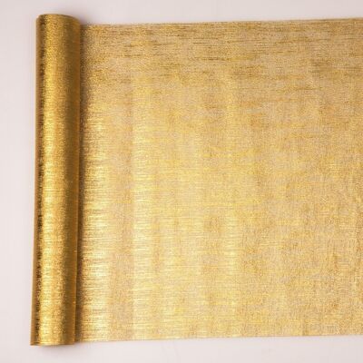 Tessuto metallico Borneo 36 cm x 5 m - Oro
