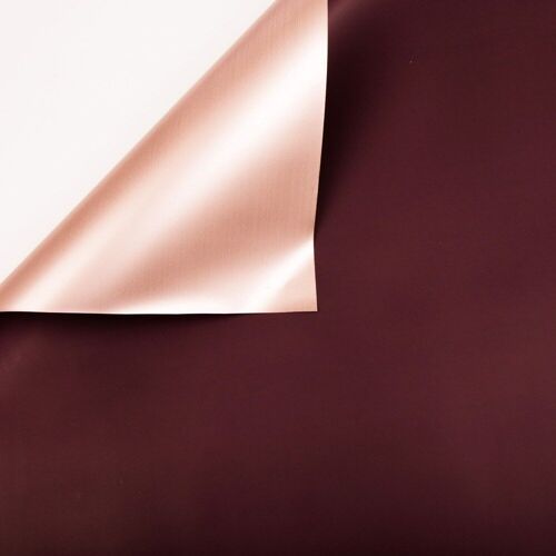 Aubergine / Rose gold foil roll 58cm x 10m