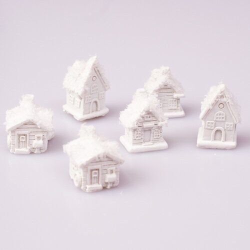 6 pcs. Self-adhesive cottage decoration 2.5 x 3.3cm