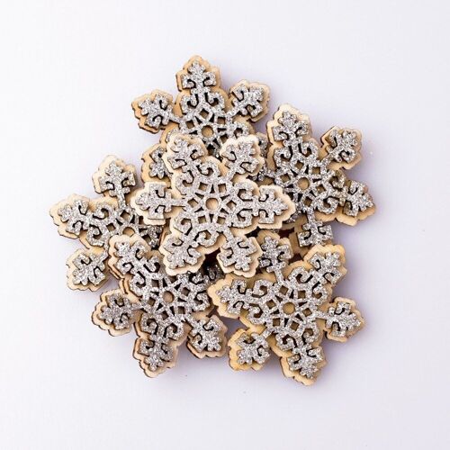 6pcs. Self-adhesive snowflake decoration 5cm